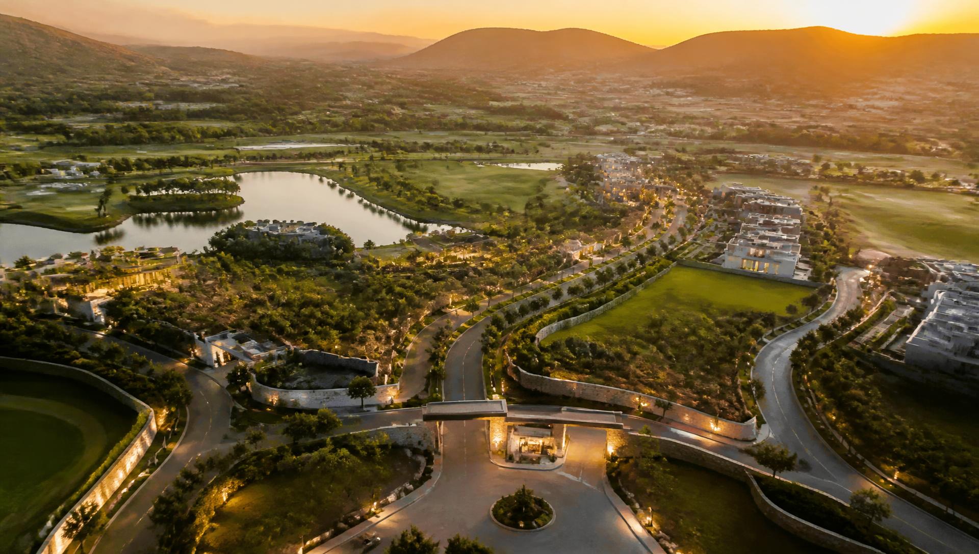 Vista aérea del desarrollo